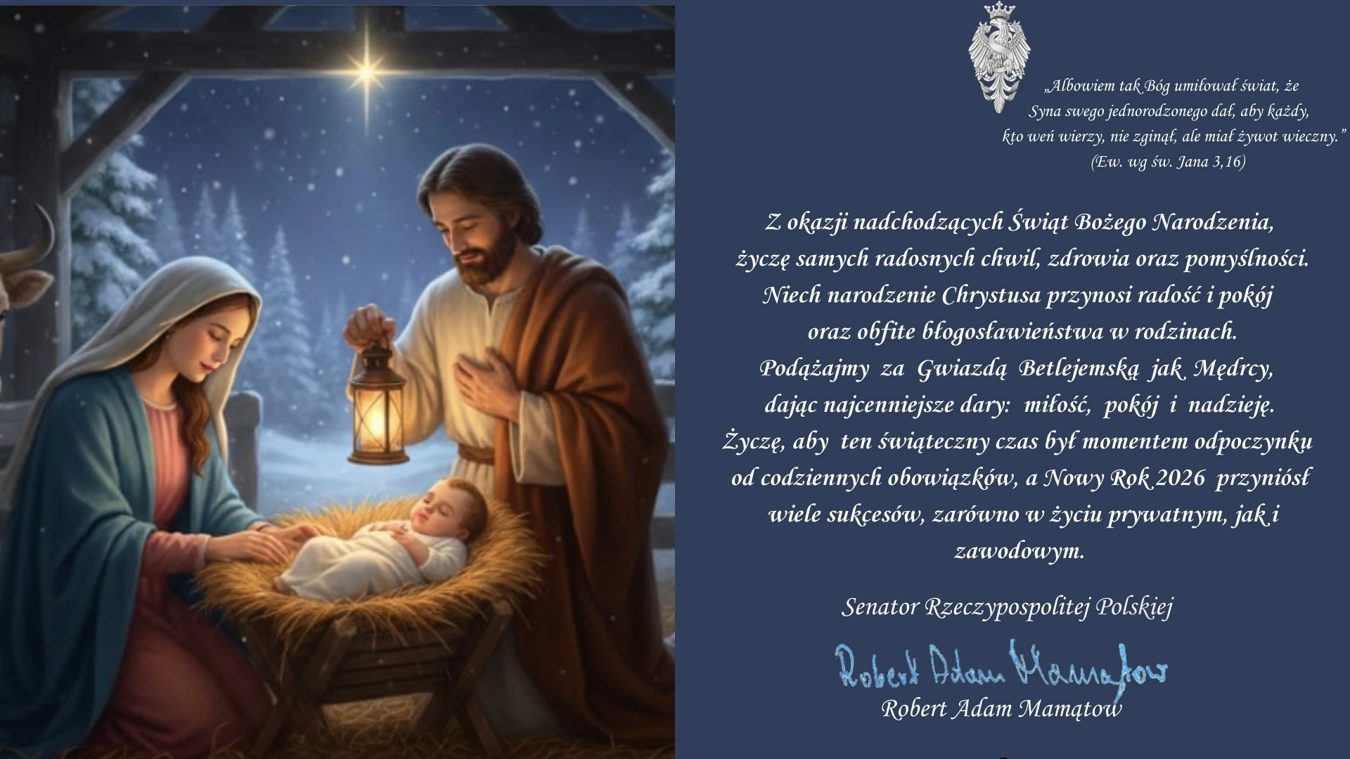 kartka swiateczna senat 2