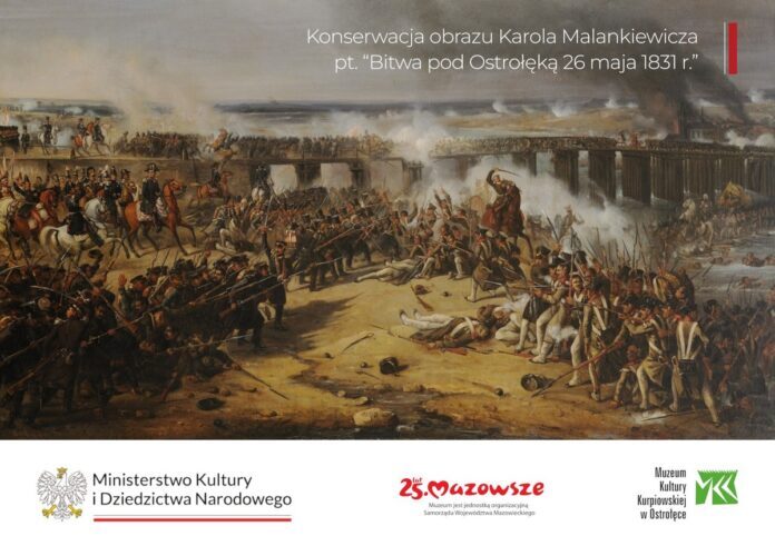 konferencja_podsumowujaca_projekt_Konserwacja_obrazu_Karola_Malankiewicza_pt_Bitwa_pod_Ostroleka_26_maja_1831_r