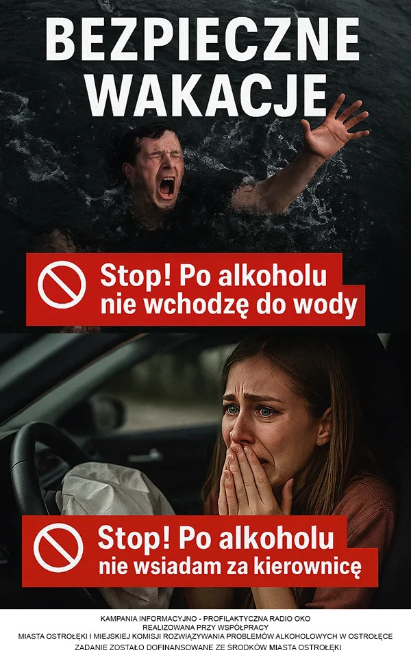 Bezpieczne wakacje baner