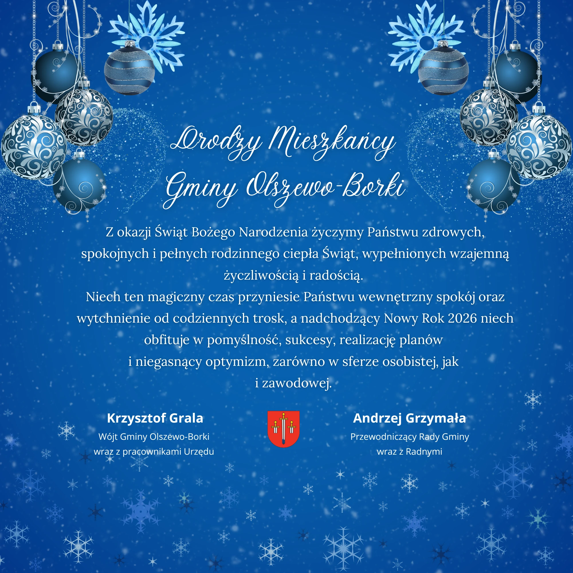 Życzenia gmina Olszewo Boriki