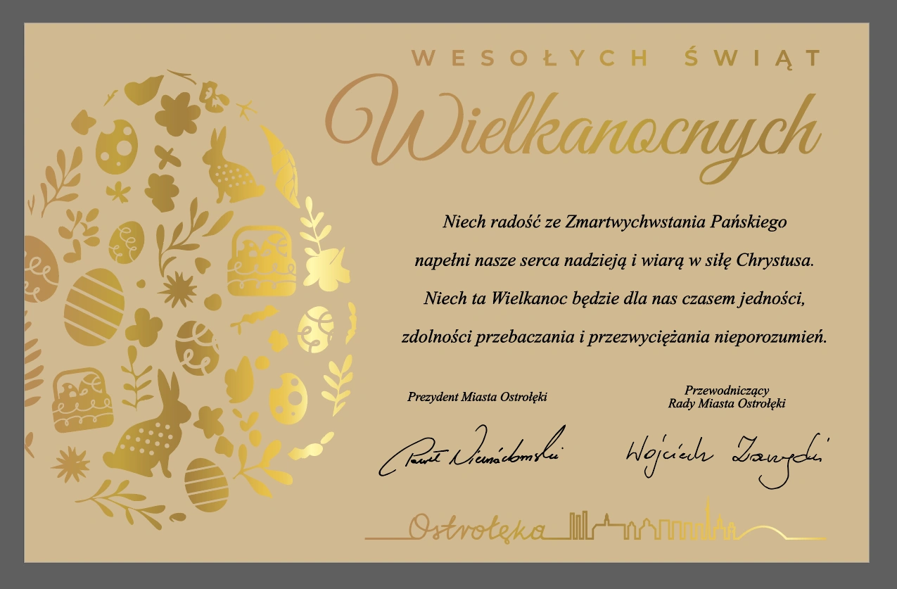 Życzienia Wielkanocne Miasto Ostrołeka