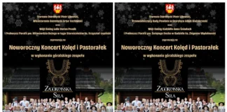 Noworoczne kolędowanie z zespołem Zagórzańska Siła plakaty 4 stycznia
