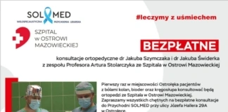 BEZPŁATNE konsultacje ortopedyczne w Ostrołęce! solmed bezplatnie