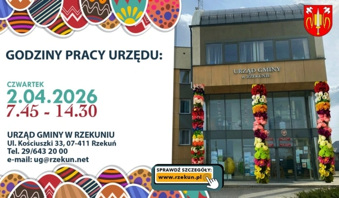 czwartek godziny pracy wielkanoc