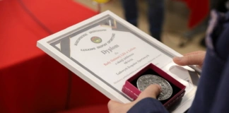 Gmina Lelis uhonorowana medalem z okazji 80-lecia Ludowych Zespołów Sportowych lelisjubileusz4