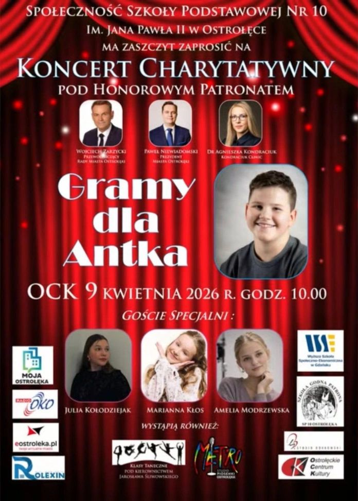 plakat gramy dla antka