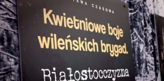 Wystawa czasowa 'Kwietniowe boje wileńskich brygad. Białostocczyzna 1946”w MŻW w Ostrołęce wstawa czasowa mzw 2