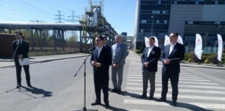 Briefing prasowy z udziałem Ministra Energii Miłosza Motyki w Ostrołęce wxjhbxuz