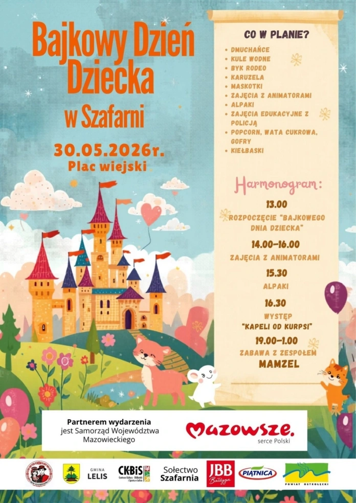 bajkowy dzien dziecka szafarnia