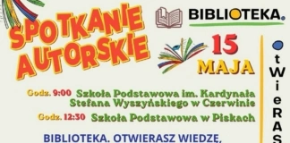 Spotkania autorskie ze Staszkiem Orłowskim w Gminie Czerwin stanislaw orlowski czerwin 15 maja