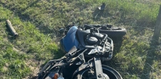 Motocyklista wypadł z drogi 275 252807