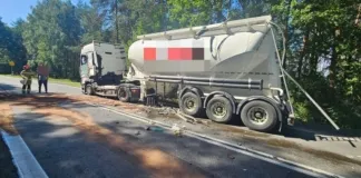 W Czerwinie zderzyły się ciężarówki 275 257644