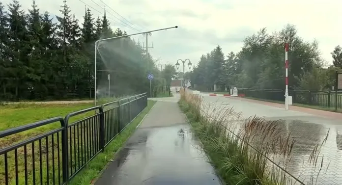 kurtyny wodne w gminie rzekun