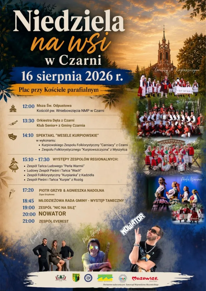 plakat niedziela na wsi 16.08.2026 r