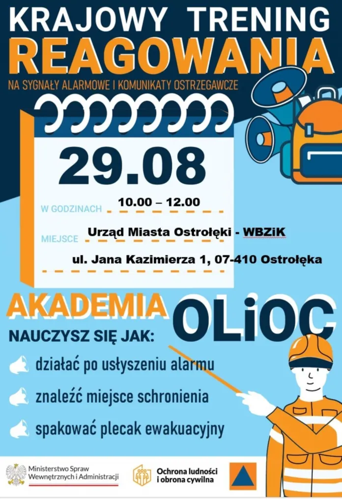 plakat ostroleka krajowy trening reagowania