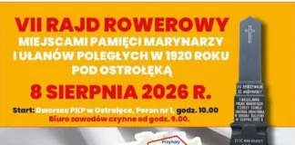 VII Rajd Rowerowy śladami bohaterów 1920 roku plakat rajd