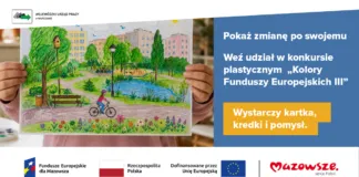 Pokaż Mazowsze przyszłości! Rusza III edycja konkursu 'Kolory Funduszy Europejskich” konkurs plastyczny grafika 1