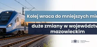 Mazowieckie na kolejowym przyspieszeniu. Nowe połączenia i likwidacja białych plam mazowieckie na kolejowym przyspieszeniu