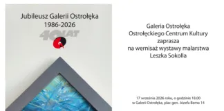 Wernisaż jubileuszowej wystawy w Galerii Ostrołęka net zaproszenie