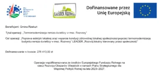 Termomodernizacja remizo-świetlicy w Rozworach. Gmina Rzekuń otrzymała dofinansowanie toto